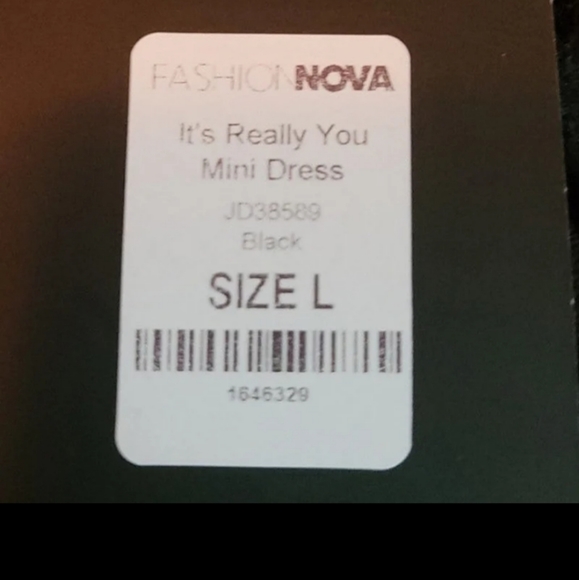 Fashion nova it's really you mini dress in black size large - Picture 4 of 4